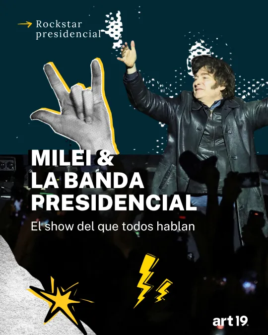 Milei y la Banda Presidencial