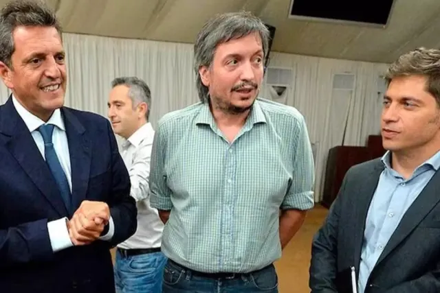 Kicillof, Massa y Máximo